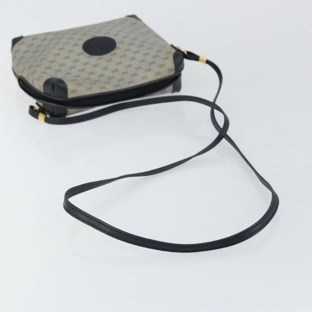 Authentic GUCCI Micro GG Canvas Bag PVC Leather Navy Gold 007 115 0093 - Picture 14 of 16